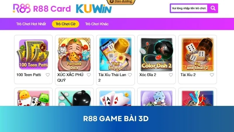 R88 Game Bài 3D - Nhà Cung Cấp Trò Chơi Đẳng Cấp, Kho Tàng Đặc Sắc